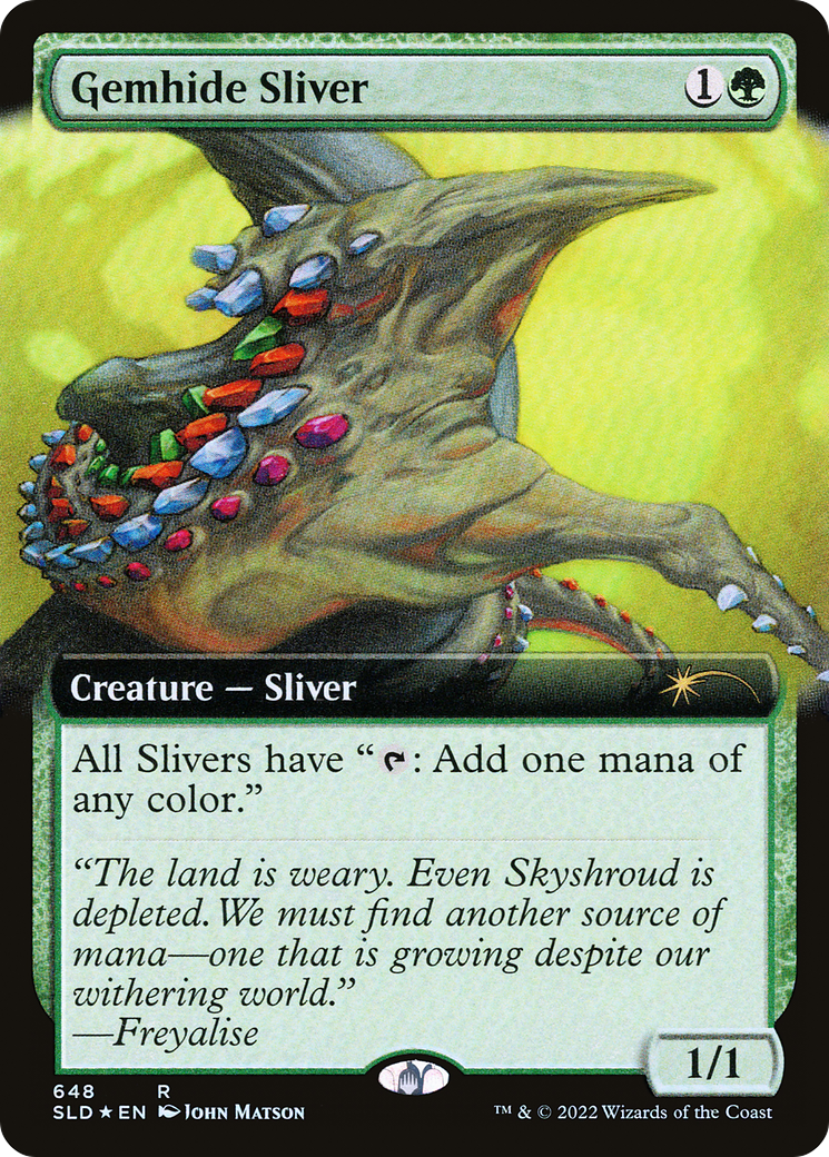 Gemhide Sliver (Extended Art) [Série Secret Lair Drop] 