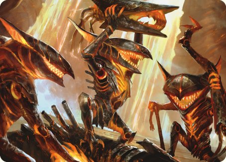 Carte d'art de démolition joyeuse [Phyrexia : All Will Be One Art Series] 