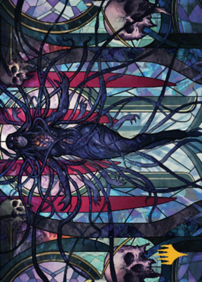 Tresses, Arisen Nightmare Art Card 2 (Signature estampillée or) [Dominaria United Art Series] 
