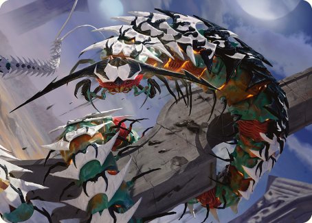 Carte d'art Skitterfang d'Atraxa [Phyrexia : All Will Be One Art Series] 
