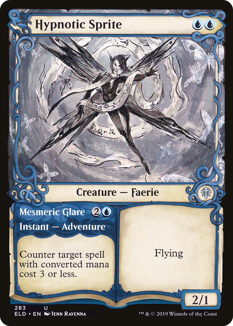Sprite hypnotique // Éblouissement mesmérique (vitrine) [Trône d'Eldraine] 