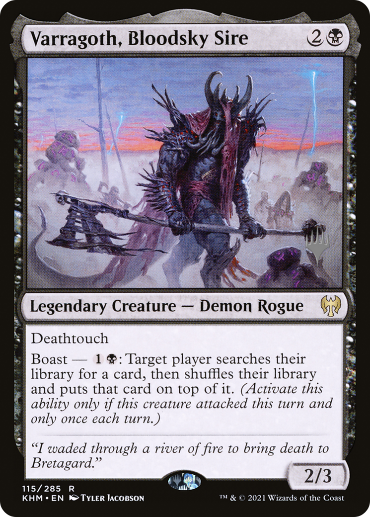 Varragoth, Sire Bloodsky (Pack Promo) [Promos Kaldheim] 