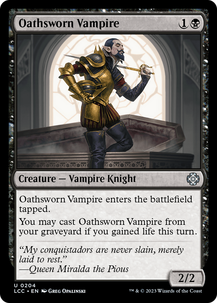 Vampire juré par serment [Commandant des Cavernes perdues d'Ixalan] 