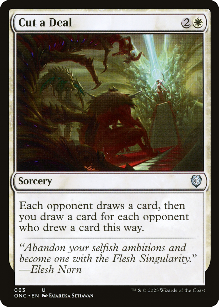 Conclure un marché [Phyrexia : Tous seront un seul commandant] 