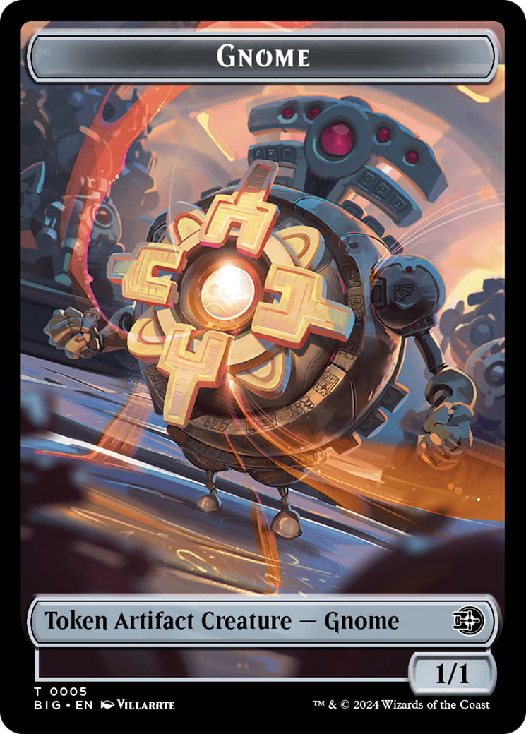 Gnome // Jeton double face pour intrigue [Outlaws of Thunder Junction : The Big Score Tokens] 