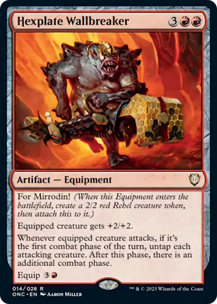 Hexplate Wallbreaker (ONC-014) - Phyrexia: All Will Be One Commander