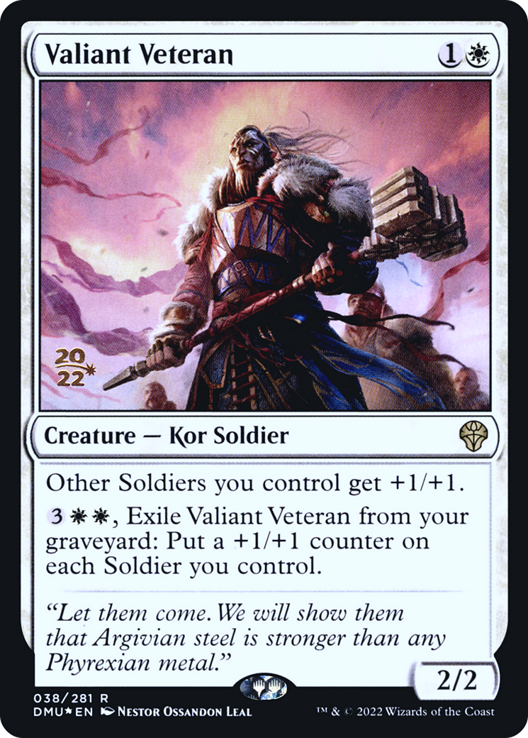 Vétéran vaillant [Promotions avant-première de Dominaria United] 