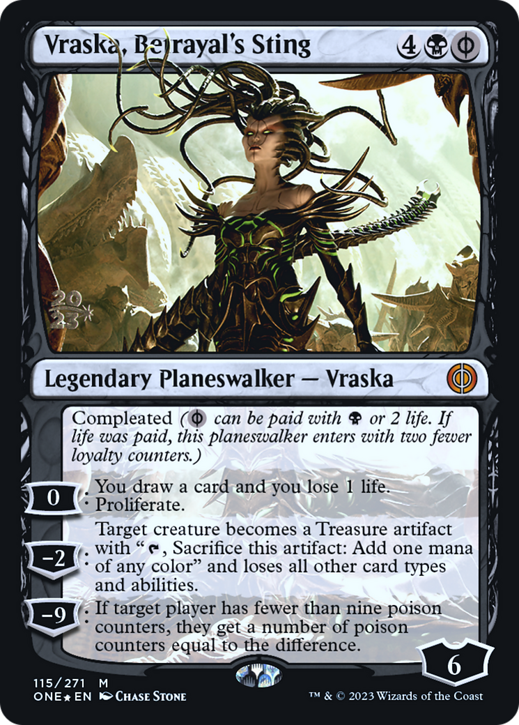 Vraska, Betrayal's Sting [Phyrexia : All Will Be One Promos Avant-première] 