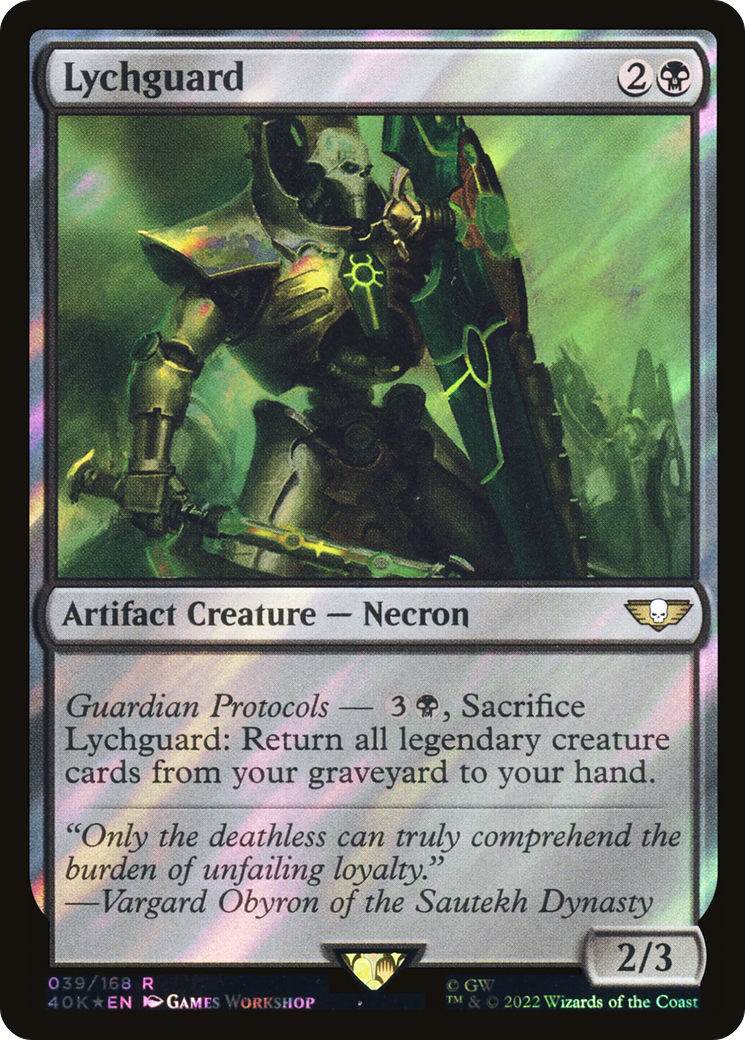 Lychguard (Feuille de surtension) [Warhammer 40,000] 