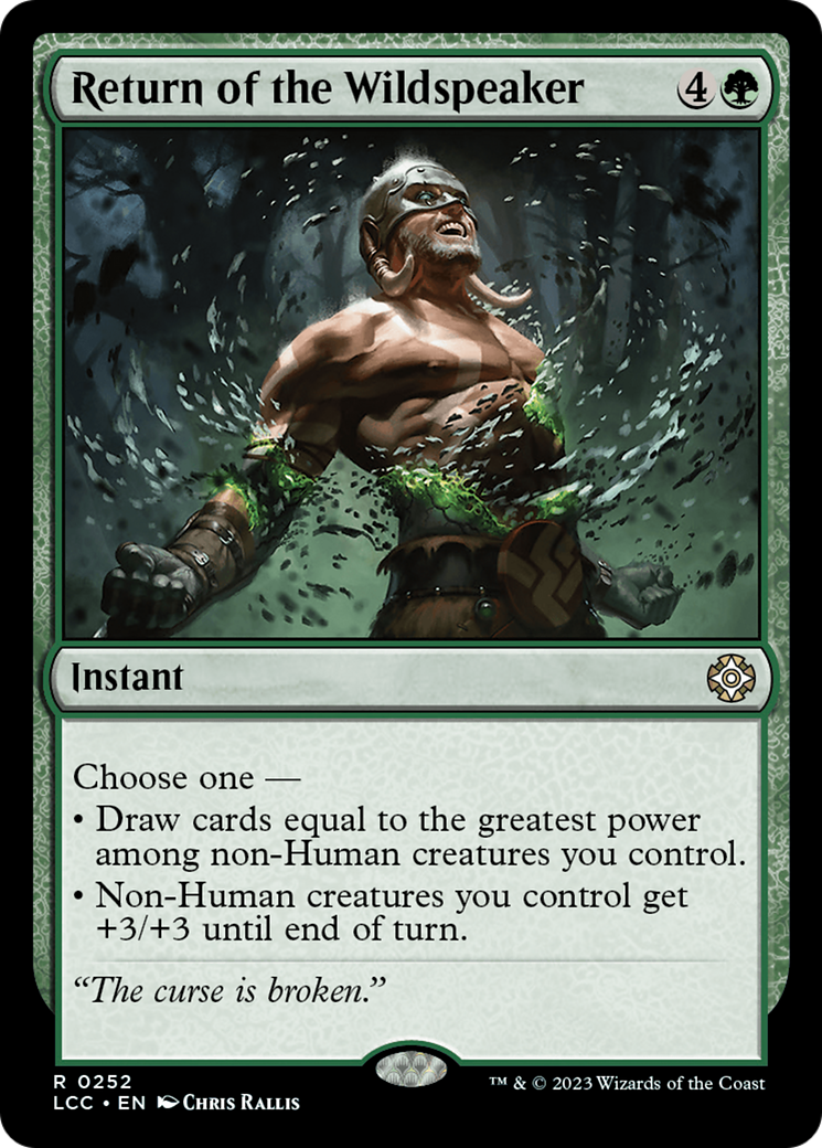 Le retour du Parle-Sauvage [Commandant des Cavernes perdues d'Ixalan] 