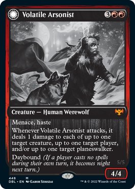 Volatile Arsonist (DBL-448) - Innistrad: Double Feature: (Double Faced Transform)