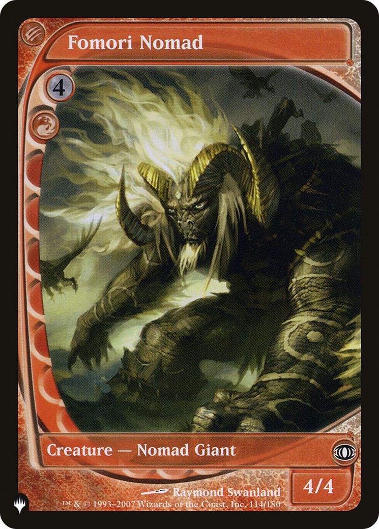 Fomori Nomad [La liste] 