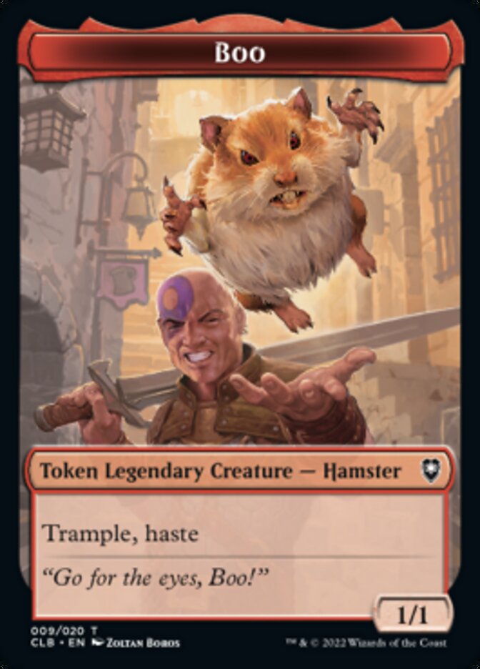 Trésor // Jeton double face Boo [Commander Legends : Battle for Baldur's Gate Tokens] 