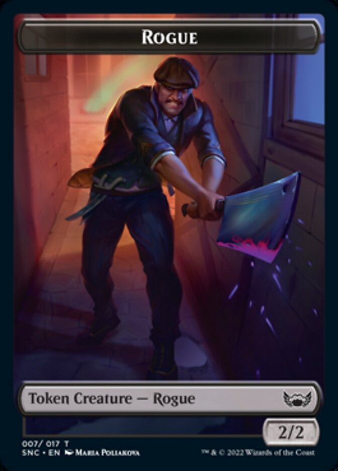 Lightning Rager // Jeton double face Rogue [Jetons de commandant Streets of New Capenna] 