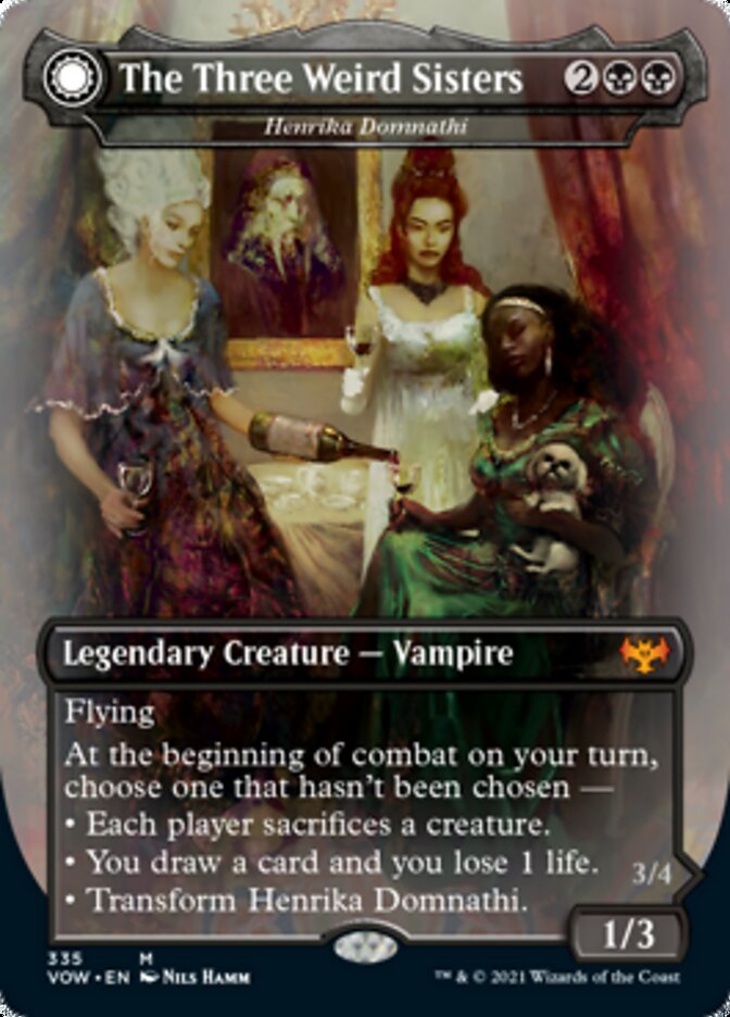 Henrika Domnathi // Henrika, Infernal Seer (VOW-335) - Innistrad: Crimson Vow: (Double Faced Transform) (Borderless)