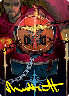 Carte d'art du sang (signature estampillée or) [Strixhaven : School of Mages Art Series] 
