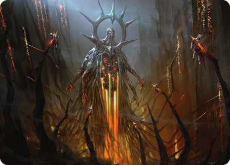 Solphim, Mayhem Dominus Art Card [Phyrexia : All Will Be One Art Series] 