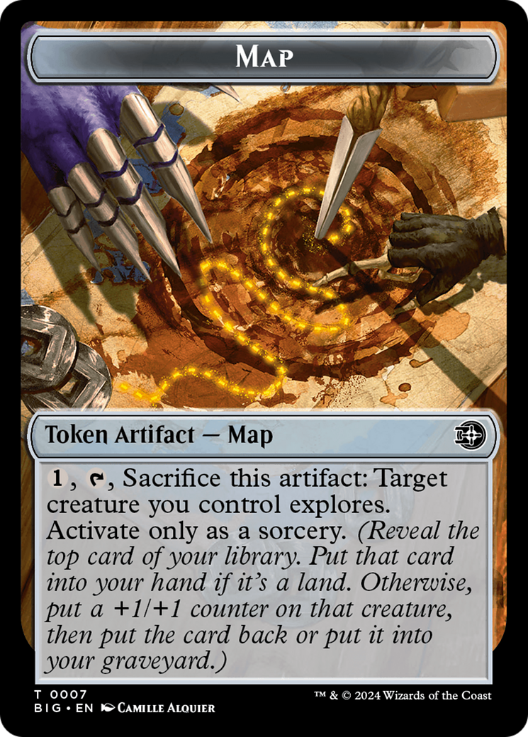 Mercenaire // Jeton double face de carte [Jetons Hors-la-loi de Thunder Junction]