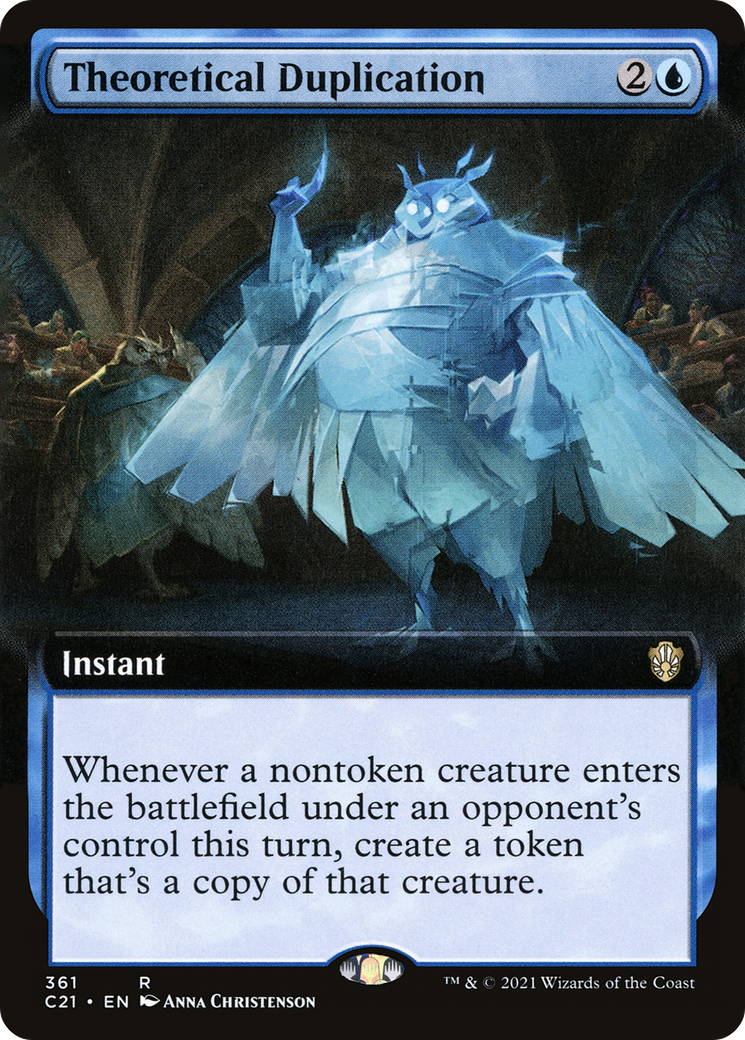 Duplication théorique (art étendu) [Commander 2021] 