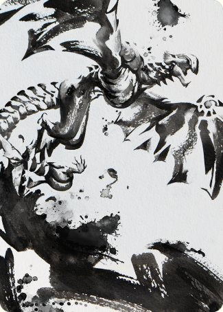 Carte d'art Quicksilver Fisher [Phyrexia : All Will Be One Art Series] 