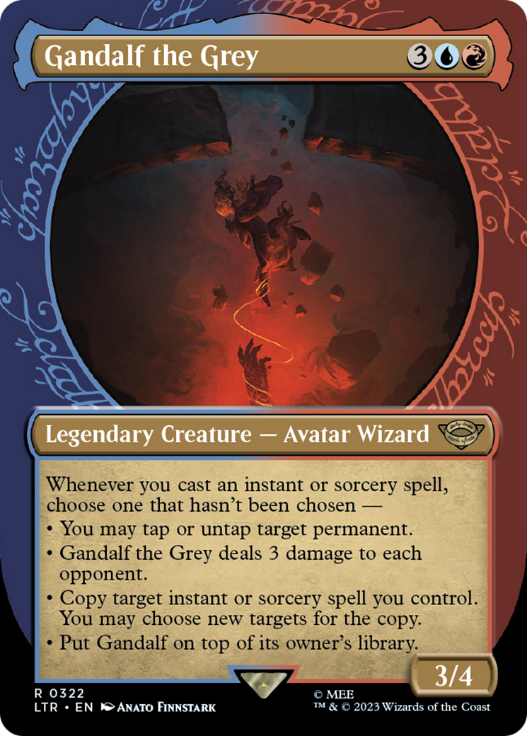 Gandalf le Gris (Showcase Ring Frame) [Le Seigneur des Anneaux : Les Contes de la Terre du Milieu] 