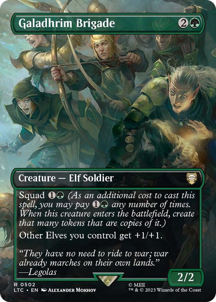 Galadhrim Brigade (Borderless) (LTC-502) - Tales of Middle-earth Commander (Borderless)