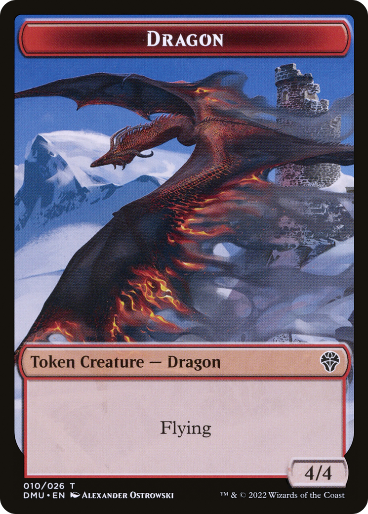 Jeton Dragon [Jetons Dominaria United] 