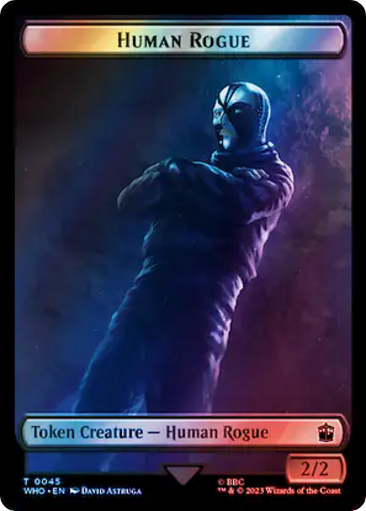 Human Rogue // Jeton double face Cyberman (Surge Foil) [Doctor Who Tokens] 