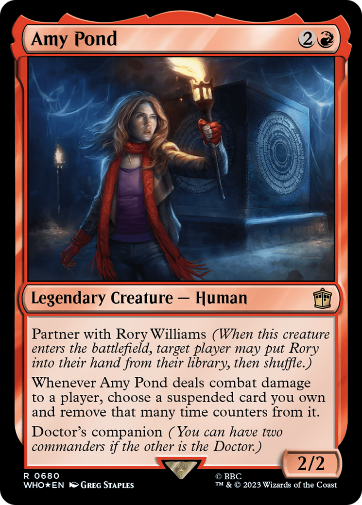Amy Pond (Surge Foil) (WHO-680) - Doctor Who Foil