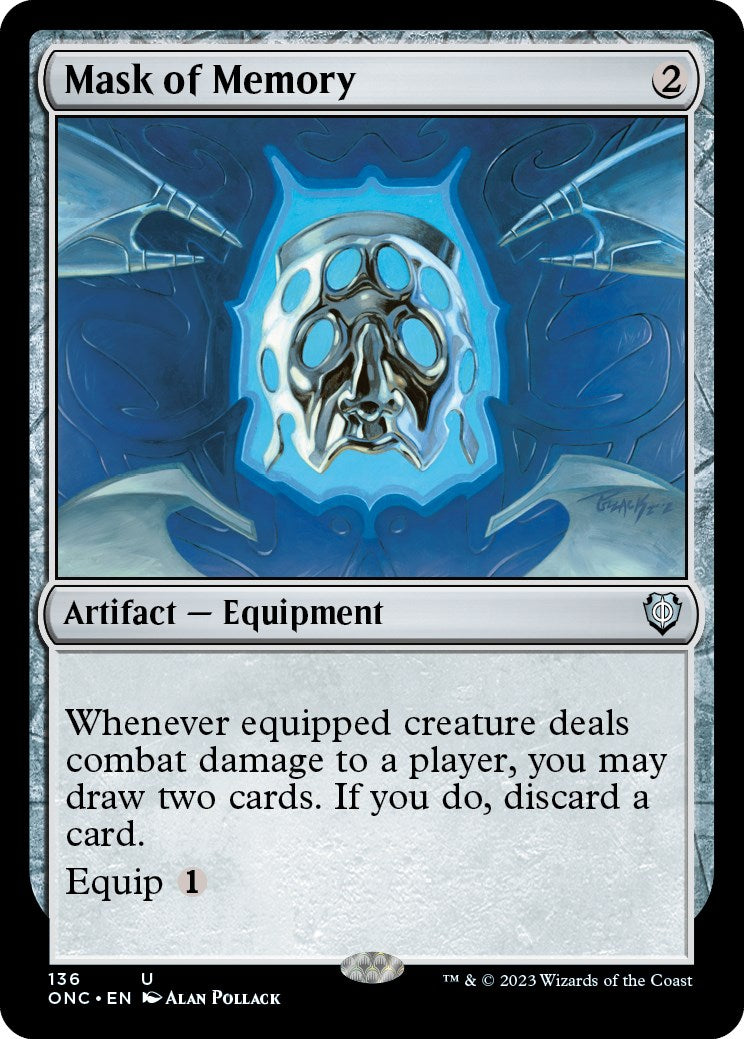 Mask of Memory (ONC-136) - Phyrexia: All Will Be One Commander