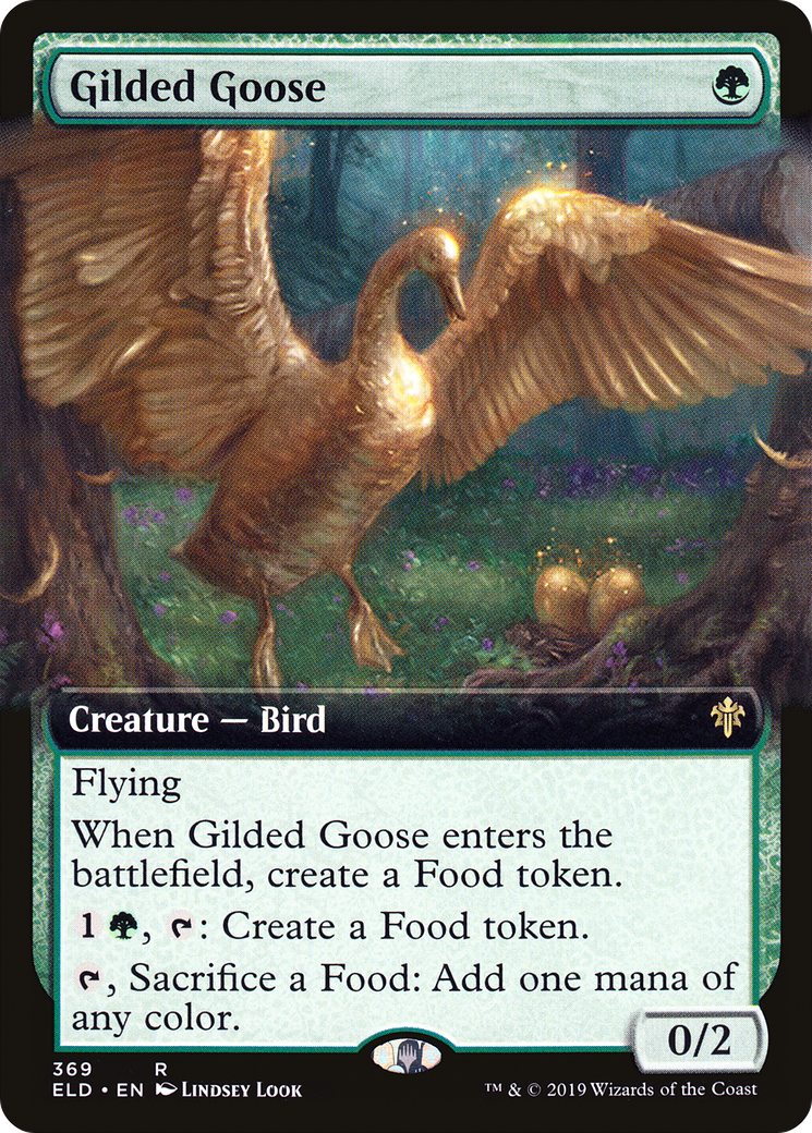 Gilded Goose (Art étendu) [Trône d'Eldraine] 
