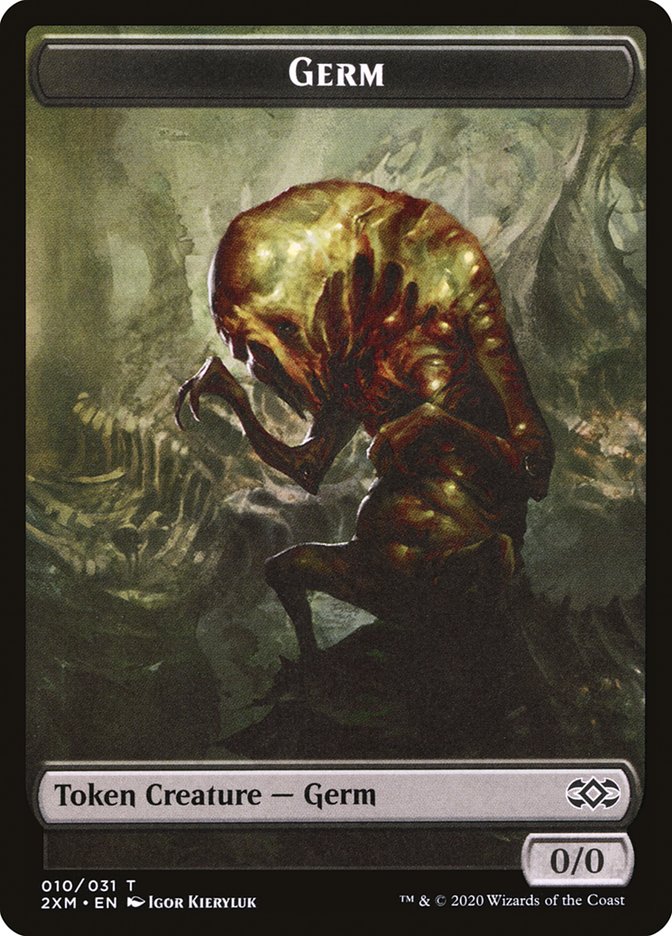 Démon // Jeton double face Germ [Jetons Double Masters] 