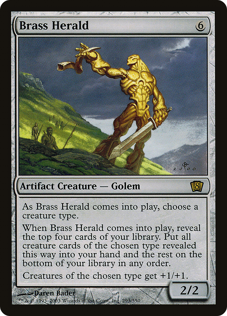 Brass Herald (8ED-293★) - 8th Edition Foil