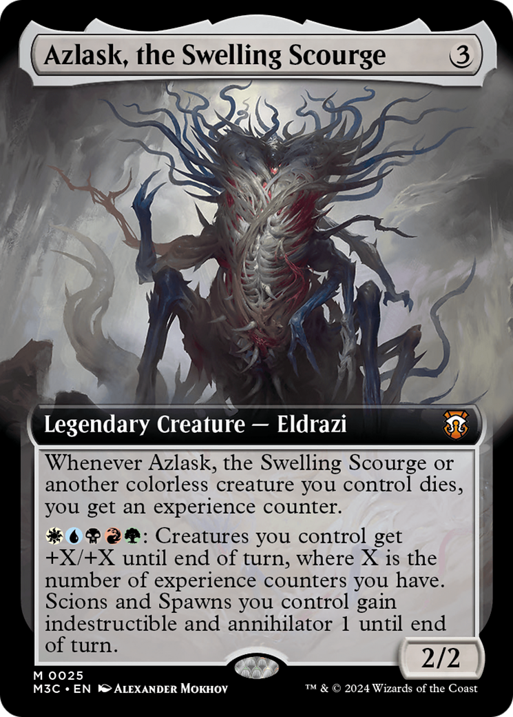 Azlask, le fléau gonflé (art étendu) [Modern Horizons 3 Commander] 