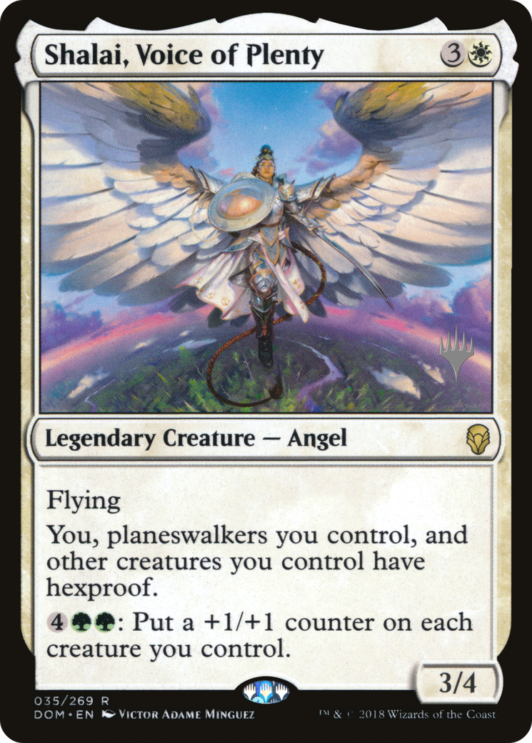 Shalai, voix de l'abondance (Pack promotionnel) [Dominaria Promos] 