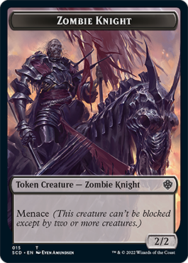 Zombie // Jeton double face Zombie Knight [Starter Commander Decks] 