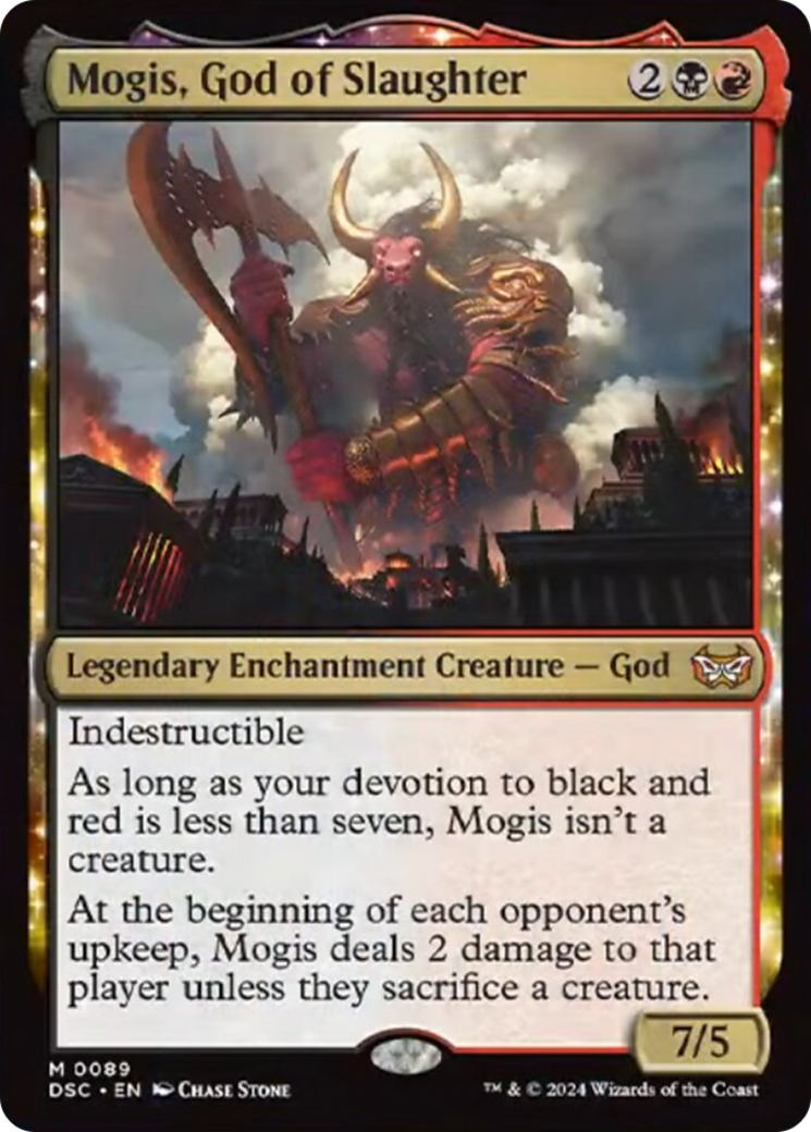 Mogis, God of Slaughter (DSC-089) - Duskmourn: House of Horror Commander: (enchantment)