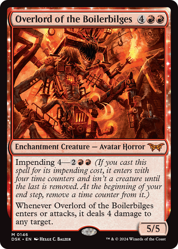 Overlord of the Boilerbilges (DSK-146) - Duskmourn: House of Horror: (enchantment)
