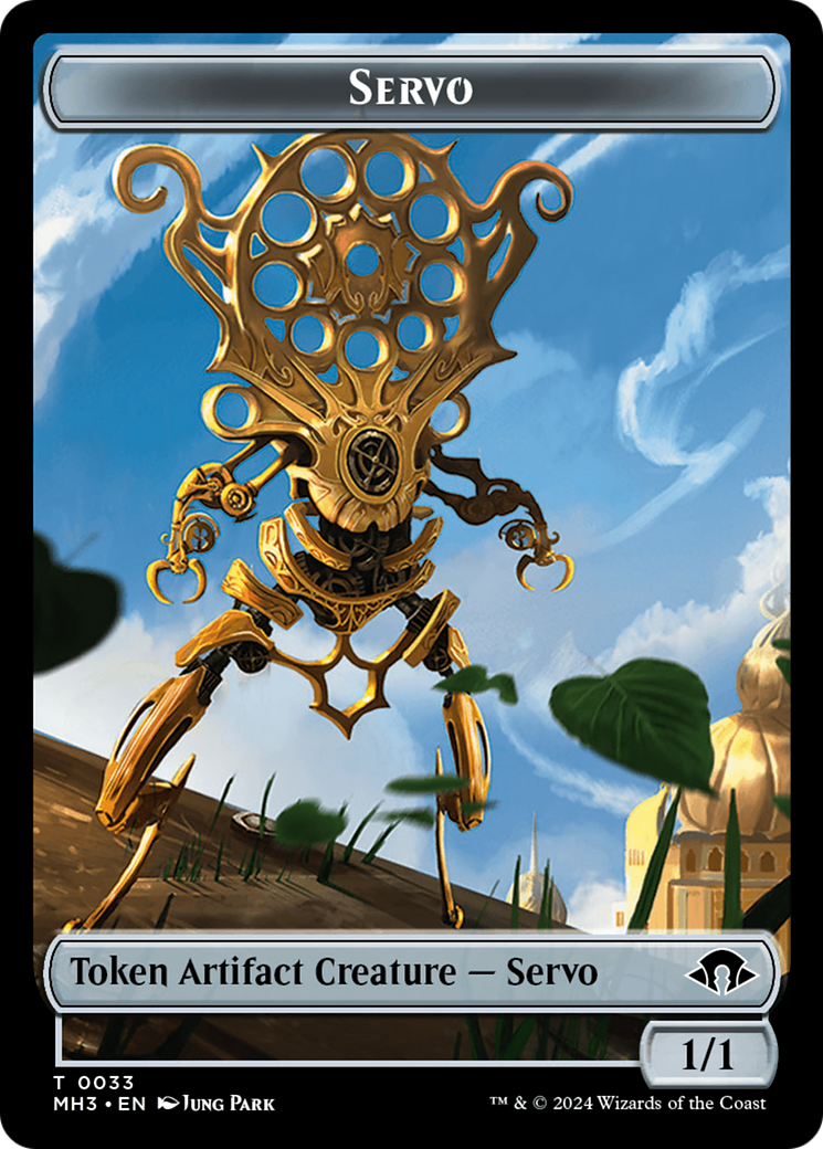 Servo // Phyrexian Wurm (0017) Jeton double face [Modern Horizons 3 Tokens] 