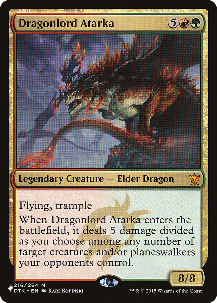 Seigneur Dragon Atarka [La Liste] 