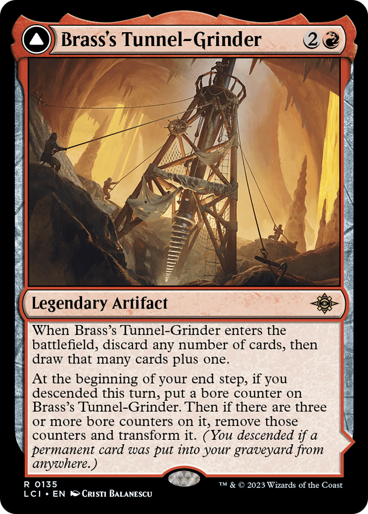 Broyeur de tunnels de Brass // Tecutlan, La Faille brûlante [Les Cavernes perdues d'Ixalan] 