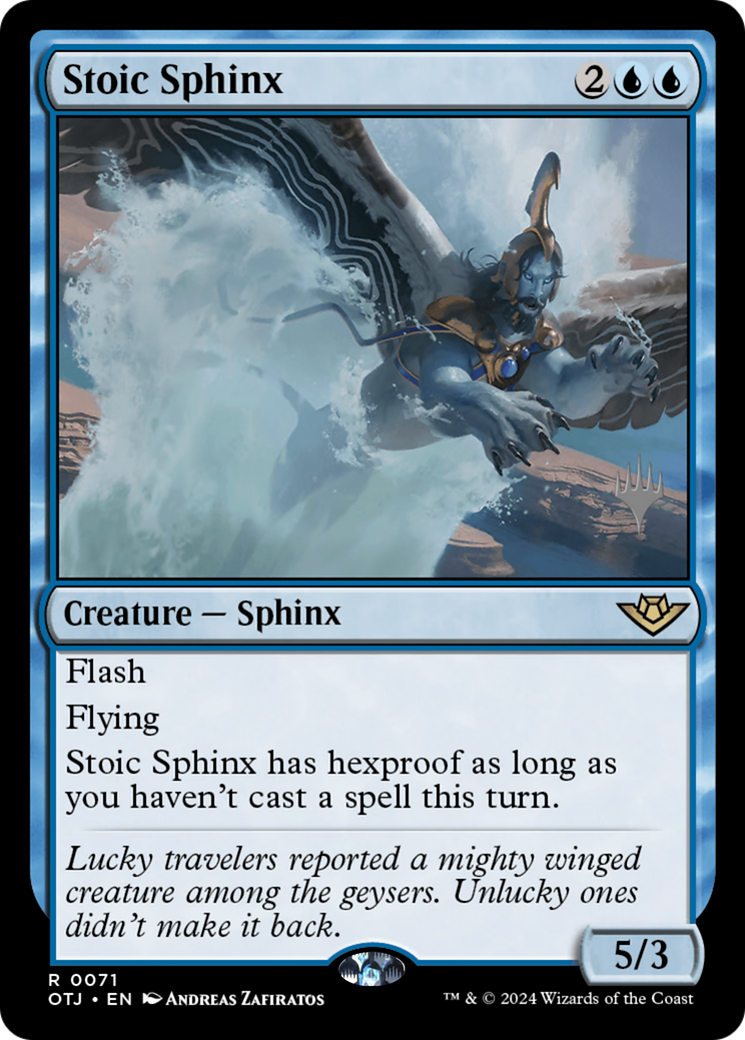 Sphinx stoïque (Pack promotionnel) [Promotions des hors-la-loi de Thunder Junction] 