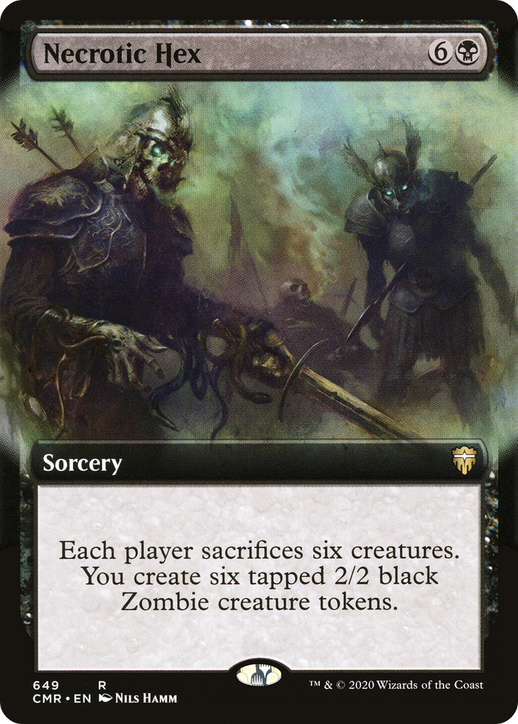 Hex nécrotique (art étendu) [Commander Legends] 