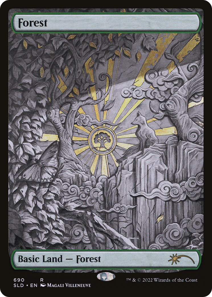 Forêt (690) (croquis) [Promos Secret Lair Drop] 