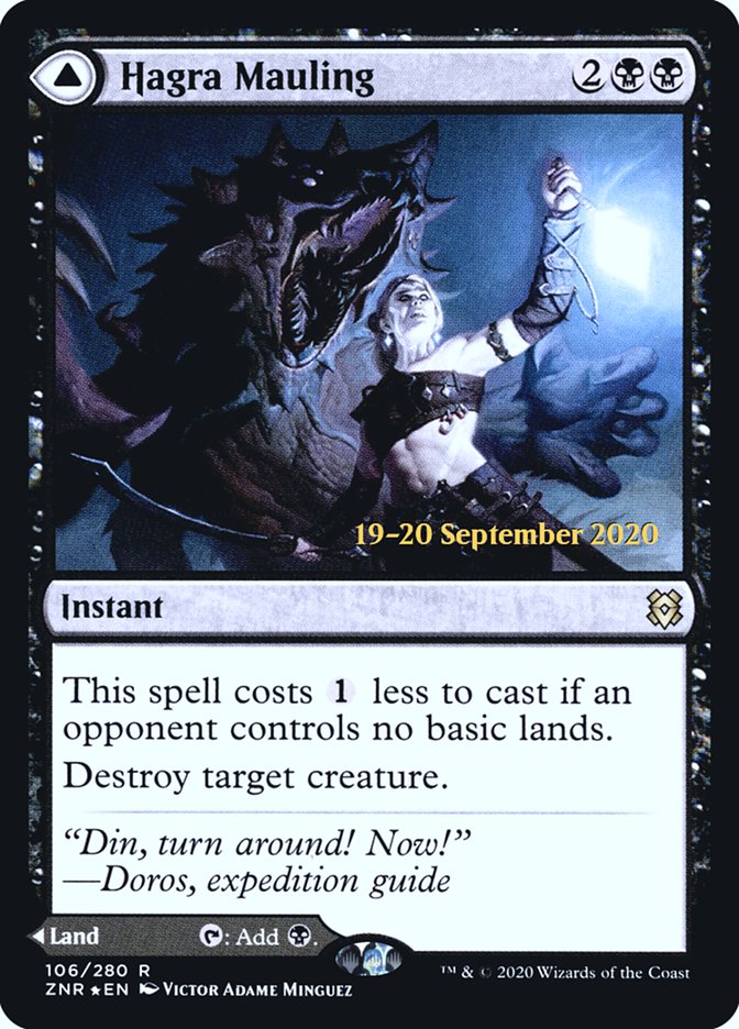 Hagra Mauling // Hagra Broodpit (PRE-106S) - Zendikar Rising Promos Foil