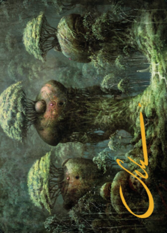 Carte d'art forestier (signature estampillée or) [Dominaria United Art Series] 