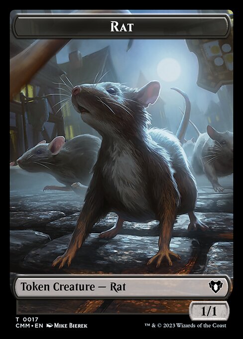 Bénédiction de la ville // Jeton double face Rat [Jetons Commander Masters] 