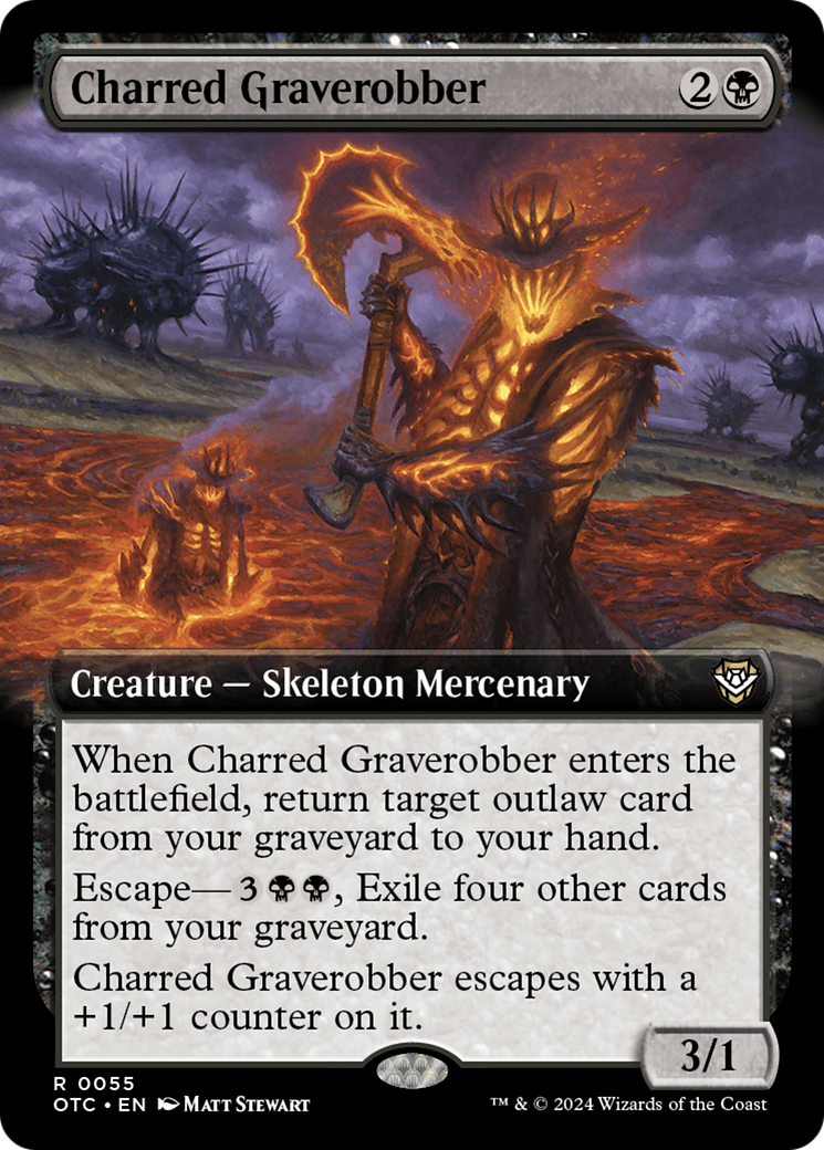 Charred Graverobber (Art étendu) [Commandant des hors-la-loi de Thunder Junction] 