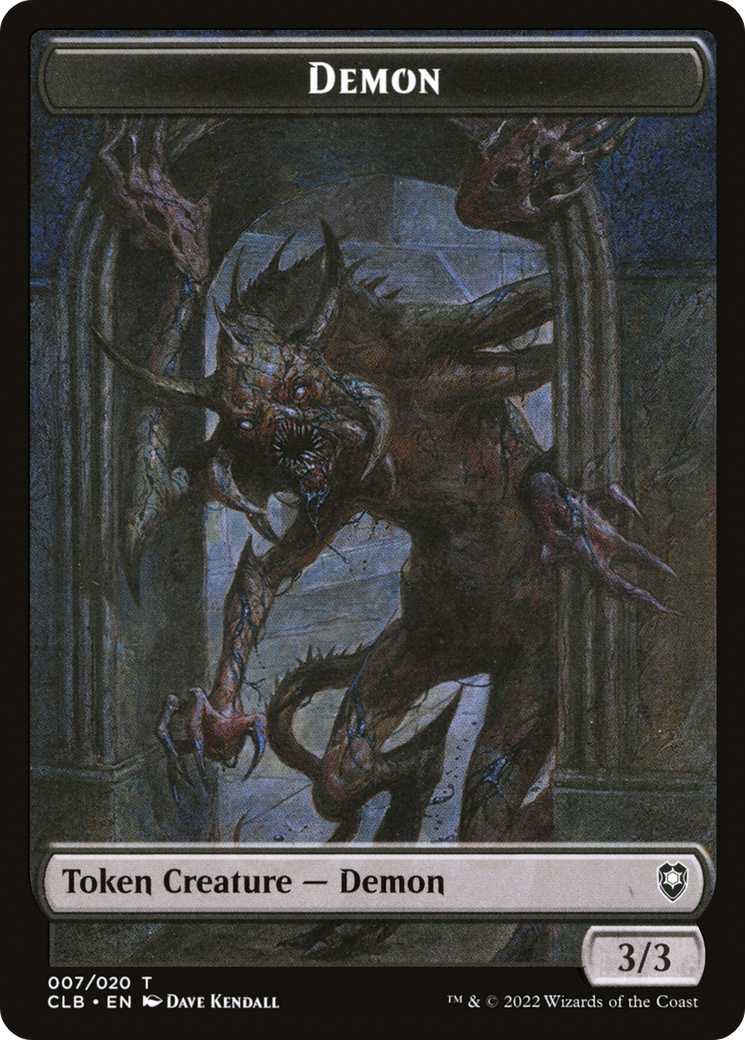 Jeton de démon [Commander Legends : Jetons de la bataille de Baldur's Gate] 