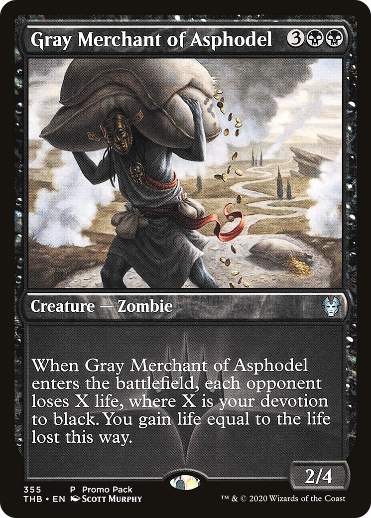 Marchand gris d'Asphodèle (Pack promotionnel) [Theros Beyond Death Promos] 